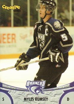 2006-07 Swift Current Broncos (WHL) #NNO Myles Rumsey Front