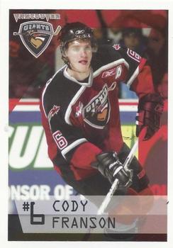 2006-07 Vancouver Giants (WHL) #NNO Cody Franson Front