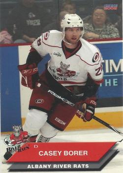 2007-08 Choice Albany River Rats (AHL) #6 Casey Borer Front