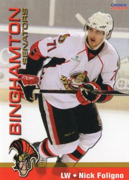 2007-08 Choice Binghamton Senators (AHL) #9 Nick Foligno Front