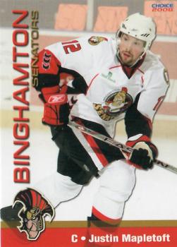 2007-08 Choice Binghamton Senators (AHL) #16 Justin Mapletoft Front