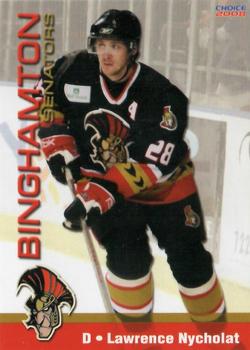 2007-08 Choice Binghamton Senators (AHL) #20 Lawrence Nycholat Front