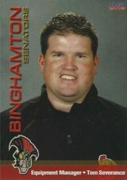 2007-08 Choice Binghamton Senators (AHL) #28 Tom Severance Front