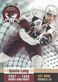 2007-08 Hershey Bears (AHL) #NNO Quintin Laing Front