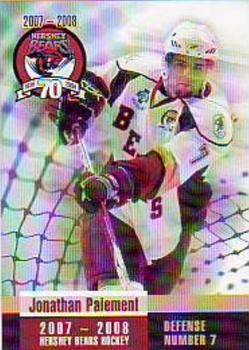 2007-08 Hershey Bears (AHL) #NNO Jonathan Paiement Front