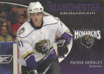 2007-08 Choice Manchester Monarchs (AHL) #10 Patrik Hersley Front