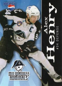 2007-08 Pepsi Milwaukee Admirals (AHL) #NNO Alex Henry Front