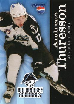2007-08 Pepsi Milwaukee Admirals (AHL) #NNO Andreas Thuresson Front