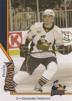2007-08 Choice Peoria Rivermen (AHL) #9 Alexander Hellstrom Front