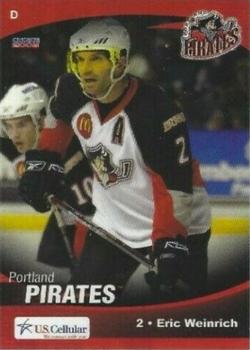2007-08 Choice Portland Pirates (AHL) #13 Eric Weinrich Front