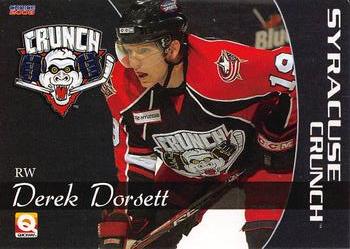 2007-08 Choice Syracuse Crunch (AHL) #12 Derek Dorsett Front