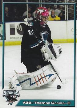 2007-08 Saint Vincent Hospital Worcester Sharks (AHL) #7 Thomas Greiss Front
