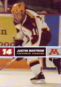 2005-06 Minnesota Golden Gophers (NCAA) #NNO Justin Bostrom Front