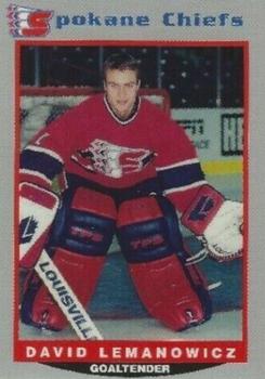 1995-96 Spokane Chiefs (WHL) #1 David Lemanowicz Front