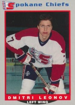 1995-96 Spokane Chiefs (WHL) #5 Dmitri Leonov Front
