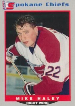 1995-96 Spokane Chiefs (WHL) #17 Mike Haley Front