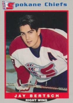 1995-96 Spokane Chiefs (WHL) #23 Jay Bertsch Front