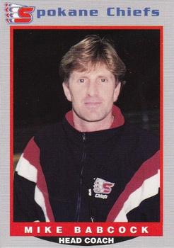 1995-96 Spokane Chiefs (WHL) #25 Mike Babcock Front