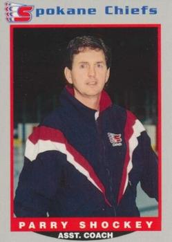 1995-96 Spokane Chiefs (WHL) #26 Parry Shockey Front