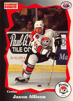 1995-96 Dunkin' Donuts Portland Pirates (AHL) #NNO Jason Allison Front