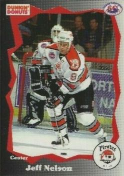 1995-96 Dunkin' Donuts Portland Pirates (AHL) #NNO Jeff Nelson Front