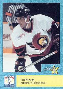 1995-96 Rising Star Thunder Bay Senators (CoHL) #9 Todd Howarth Front