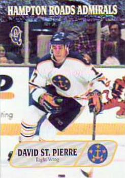 1995-96 Q-Cards Hampton Roads Admirals (ECHL) #HRA-14 David St. Pierre Front