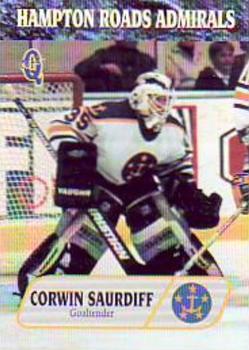 1995-96 Q-Cards Hampton Roads Admirals (ECHL) #HRA-23 Corwin Saurdiff Front
