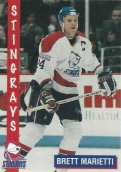 1995-96 South Carolina Stingrays (ECHL) #NNO Brett Marietti Front