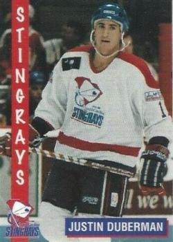 1995-96 South Carolina Stingrays (ECHL) #NNO Justin Duberman Front