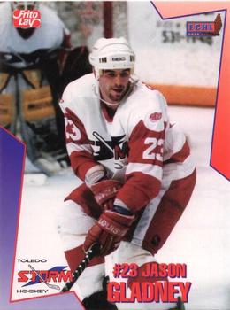 1995-96 Frito-Lay Toledo Storm (ECHL) #NNO Jason Gladney Front