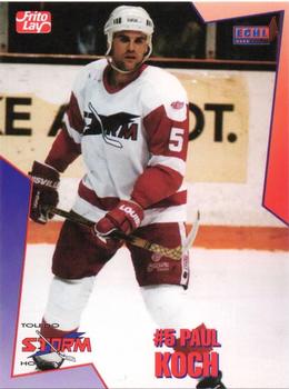 1995-96 Frito-Lay Toledo Storm (ECHL) #NNO Paul Koch Front