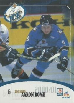 2000-01 Husky/Mohawk Kootenay Ice (WHL) #NNO Aaron Rome Front