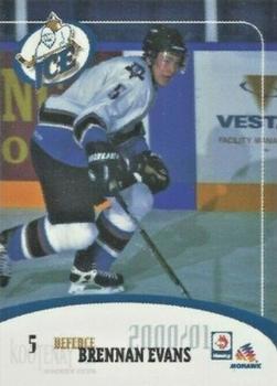 2000-01 Husky/Mohawk Kootenay Ice (WHL) #NNO Brennan Evans Front