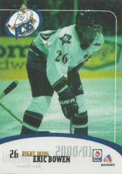 2000-01 Husky/Mohawk Kootenay Ice (WHL) #NNO Eric Bowen Front