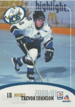 2000-01 Husky/Mohawk Kootenay Ice (WHL) #NNO Trevor Johnson Front