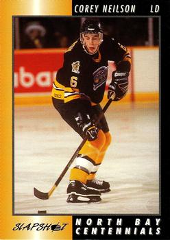 1994-95 Slapshot North Bay Centennials (OHL) #7 Corey Neilson Front