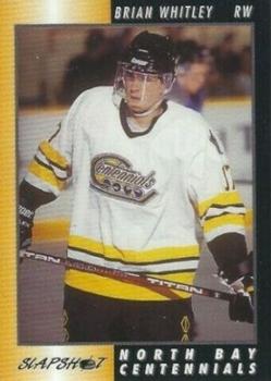 1994-95 Slapshot North Bay Centennials (OHL) #15 Brian Whitley Front