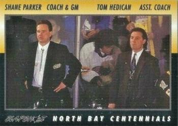1994-95 Slapshot North Bay Centennials (OHL) #25 Tom Hedican / Shane Parker Front