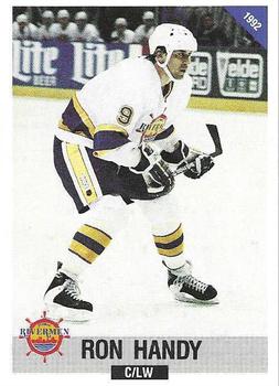 1992-93 Peoria Rivermen (IHL) #NNO Ron Handy Front