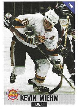 1992-93 Peoria Rivermen (IHL) #NNO Kevin Miehm Front