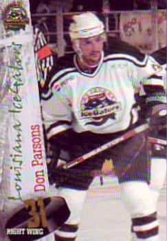 1998-99 Starzsports Louisiana IceGators (ECHL) #NNO Don Parsons Front