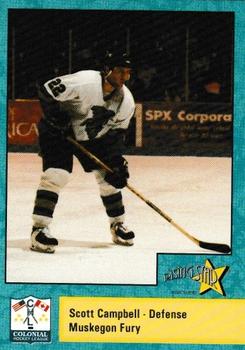 1994-95 Rising Star Muskegon Fury (CoHL) #5 Scott Campbell Front