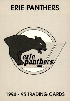 1994-95 Erie Panthers (ECHL) #1 Header Card Front