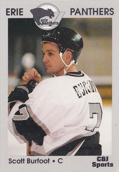 1994-95 Erie Panthers (ECHL) #17 Scott Burfoot Front
