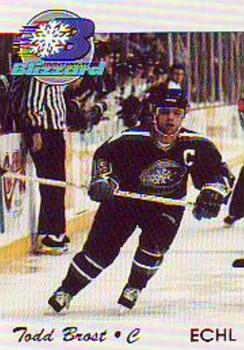 1994-95 Huntington Blizzard (ECHL) #5 Todd Brost Front