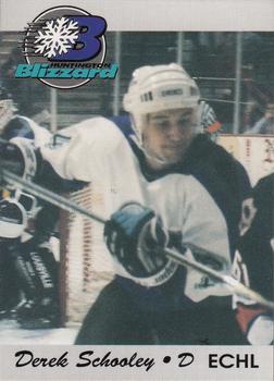 1994-95 Huntington Blizzard (ECHL) #18 Derek Schooley Front