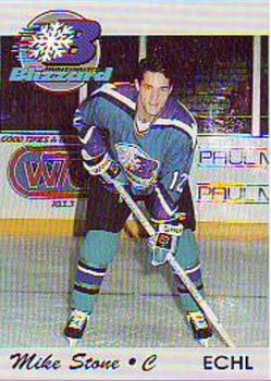 1994-95 Huntington Blizzard (ECHL) #20 Mike Stone Front