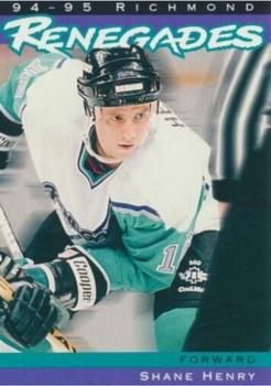 1994-95 Richmond Renegades (ECHL) #NNO Shane Henry Front