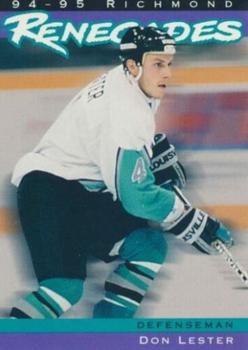 1994-95 Richmond Renegades (ECHL) #NNO Don Lester Front